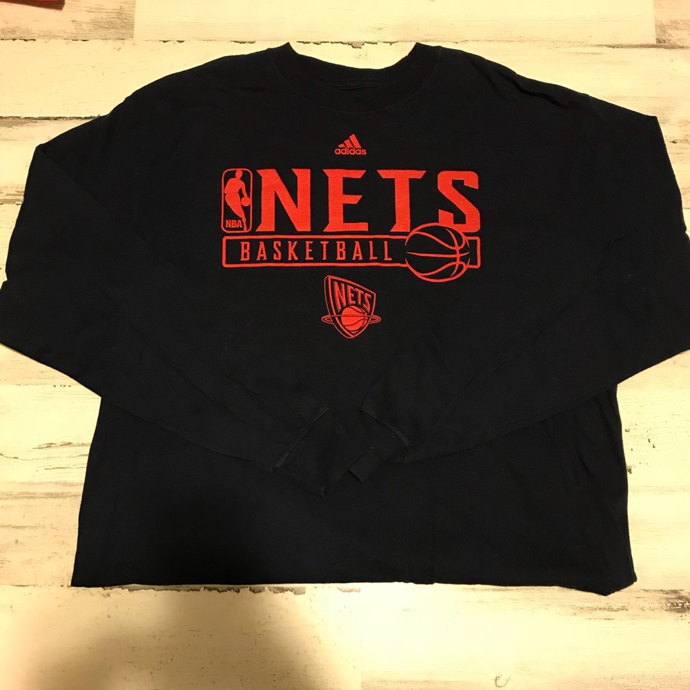 New Jersey Nets Long sleeve t shirt XL